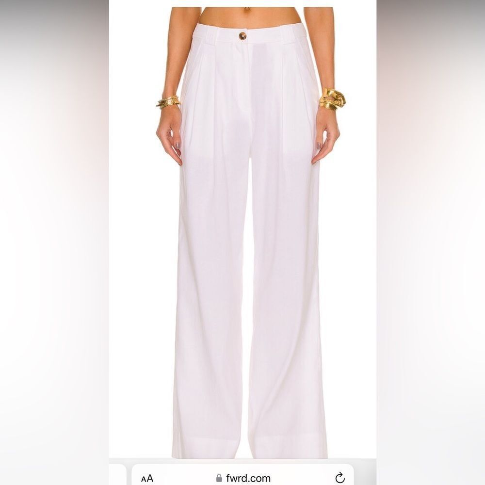 NWT ALC TOMMY LINEN PANTS - ECRU SIZE 12